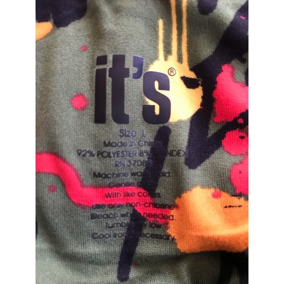 It’s Fashions Multicolored Leggings Size Large (Juniors) - Picture 6 of 7